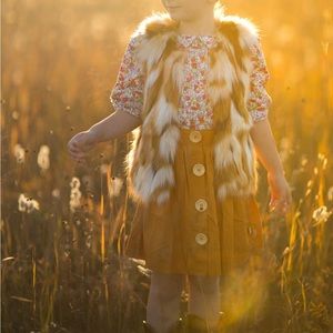 Lacy Lane Faux Fir vest